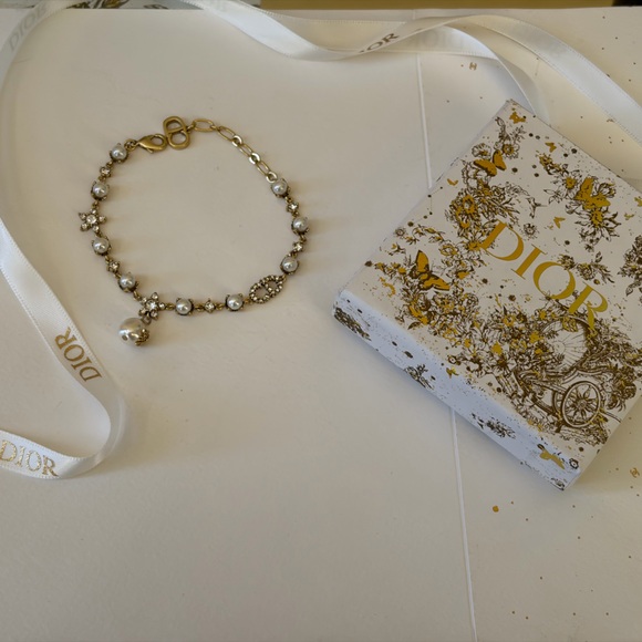 Dior CD logo bracelet with crystal accents - Picture 3 of 9